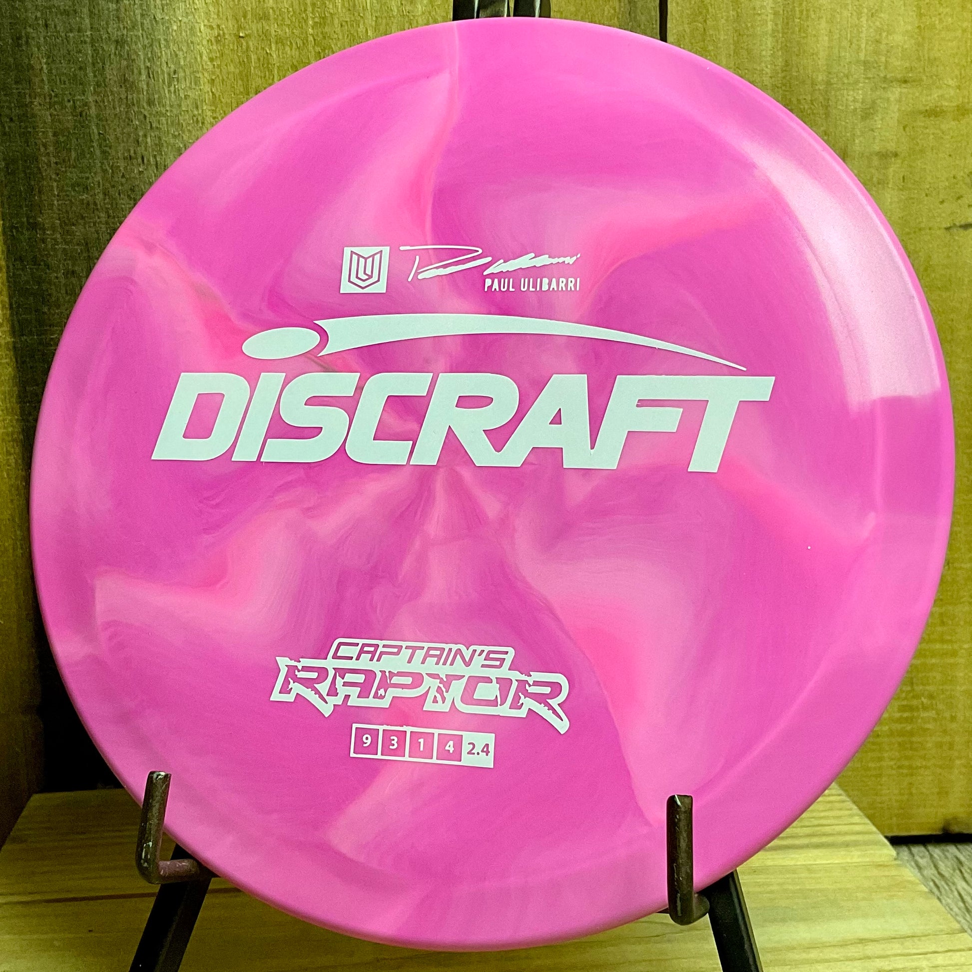 Discraft ESP Captain’s Raptor - 2022 Paul Ulibarri Candy Pink 170-172g