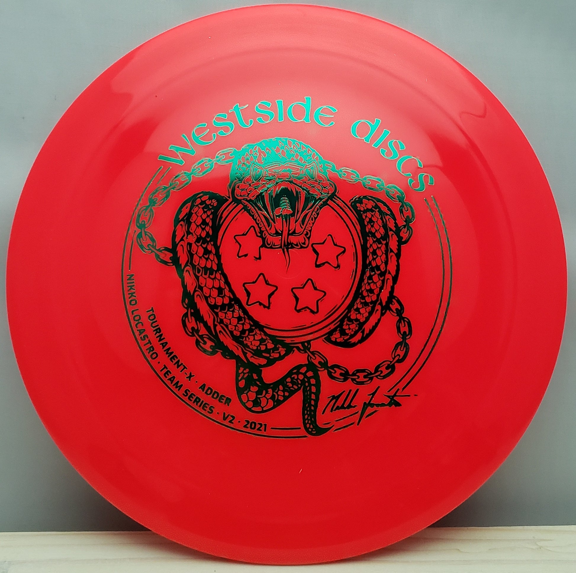 Westside Discs Tournament-X Adder - 2021 Nikko Locastro Team Series V2