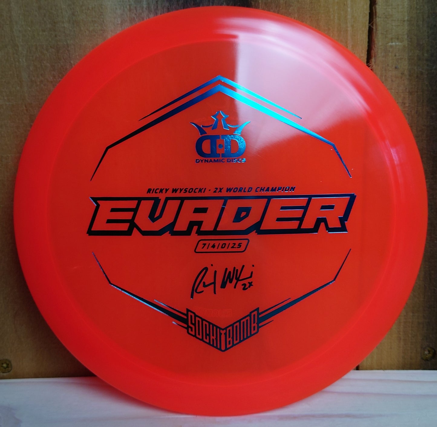 Dynamic Discs Lucid Ice Evader - Ricky Wysocki Sockibomb Stamp