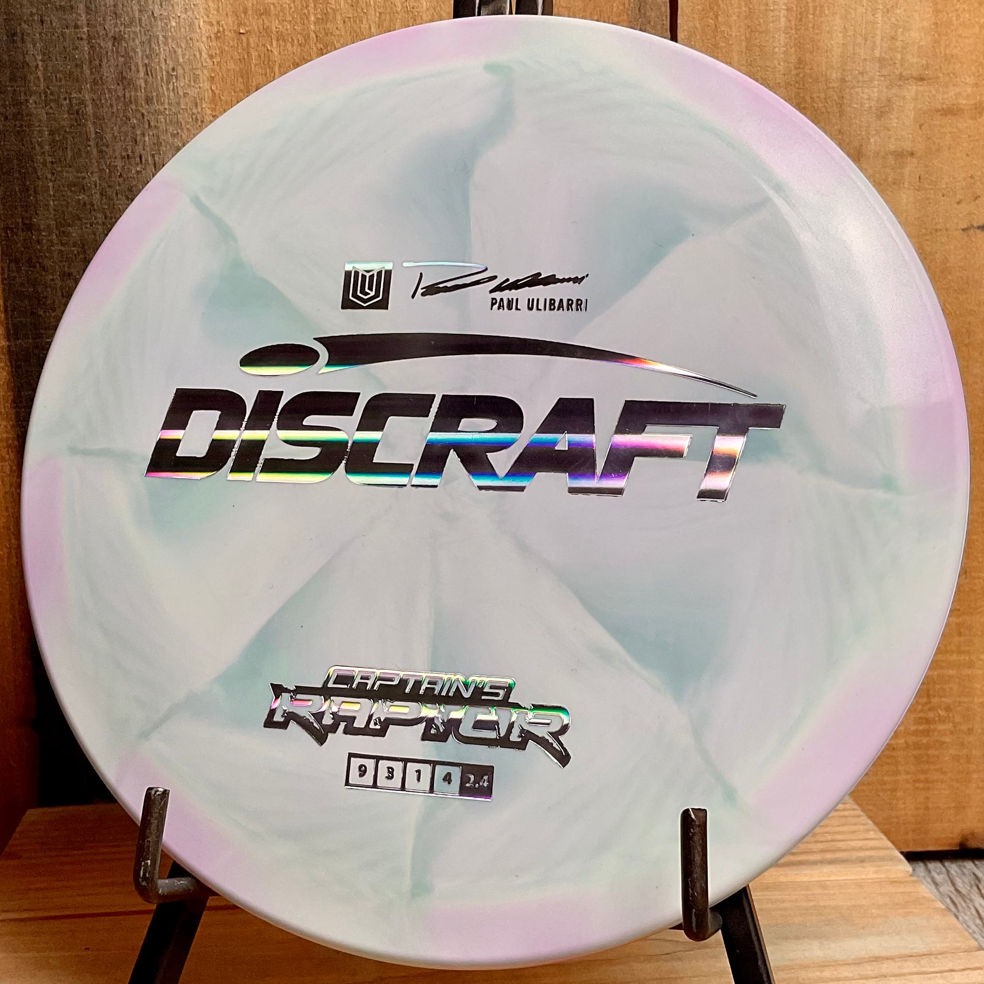 Discraft ESP Captain’s Raptor - 2022 Paul Ulibarri Mint Swirl 173-174g