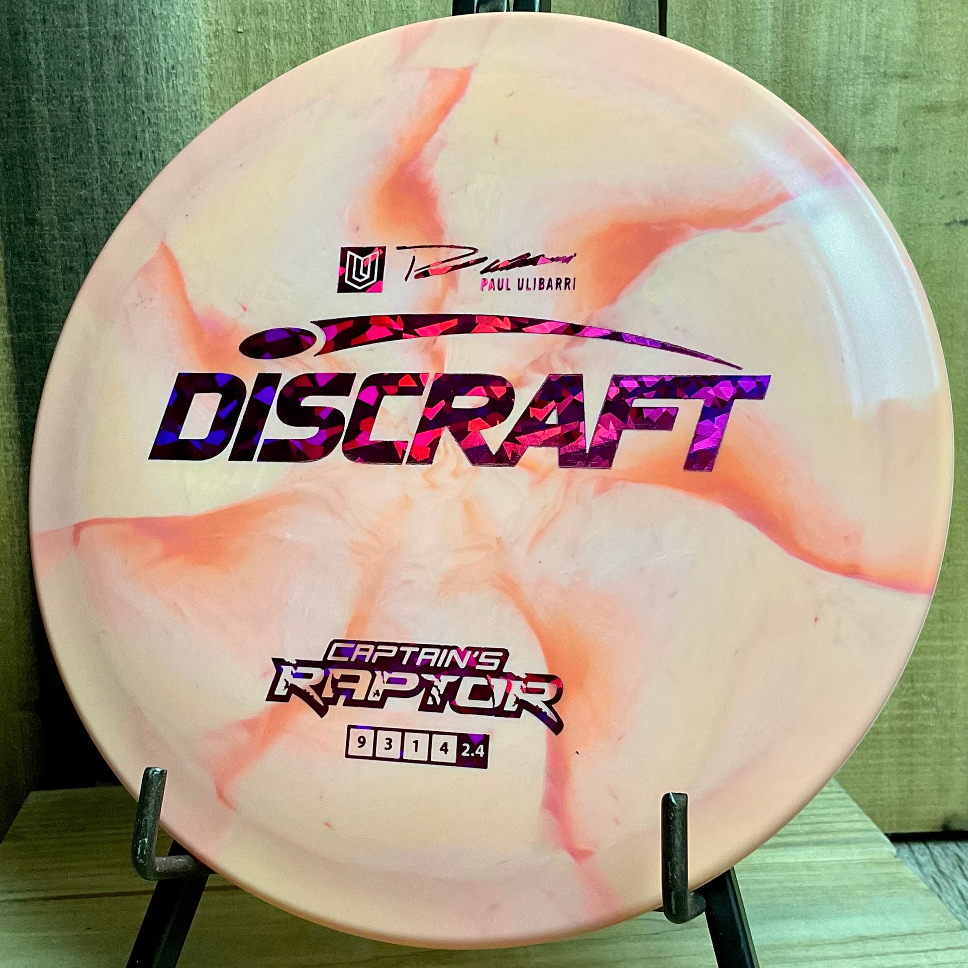 Discraft ESP Captain’s Raptor - 2022 Paul Ulibarri Orange Swirl 173-174g