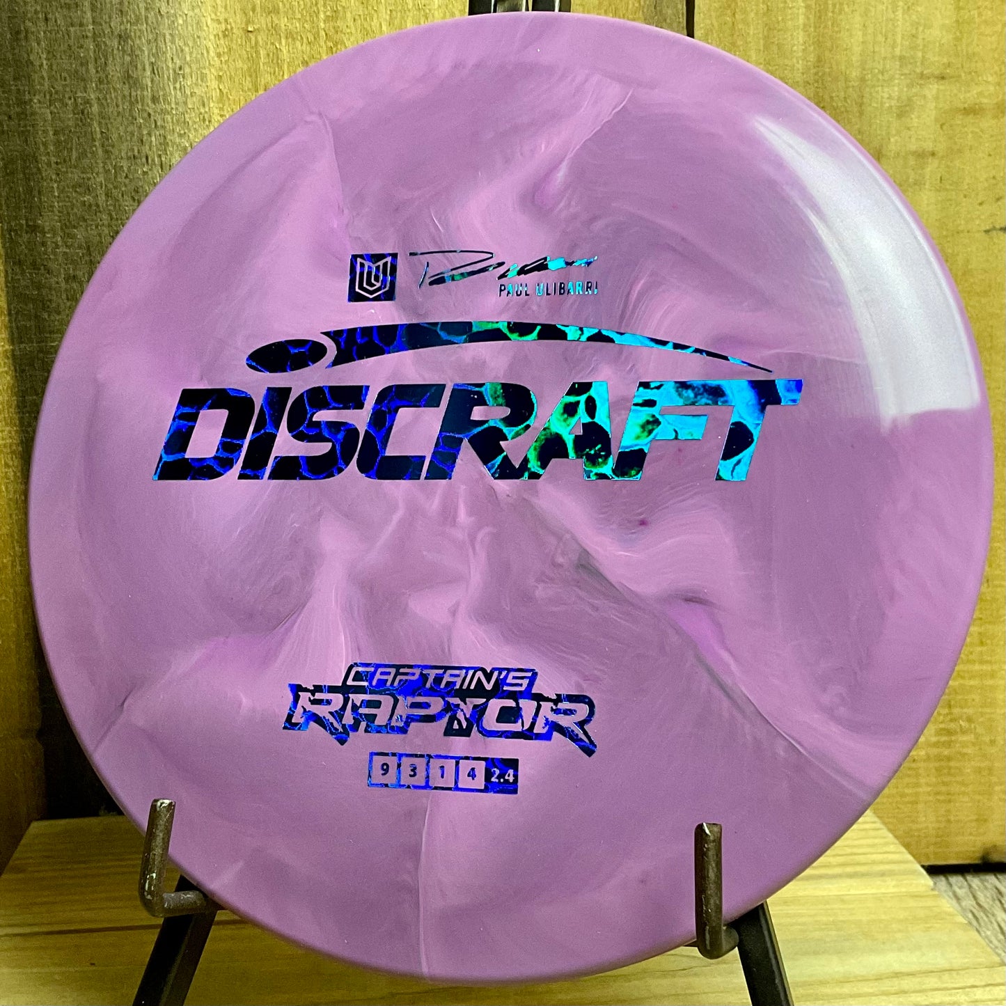 Discraft ESP Captain’s Raptor - 2022 Paul Ulibarri Açaí Berry Swirl 173-174g