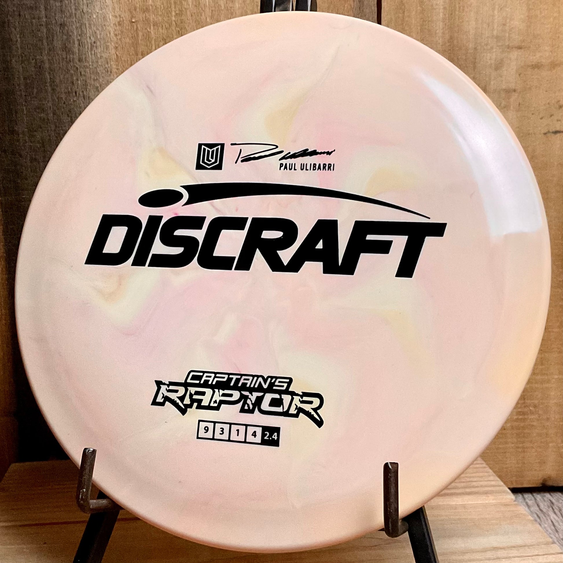 Discraft ESP Captain’s Raptor - 2022 Paul Ulibarri Banana Swirl 173-174g