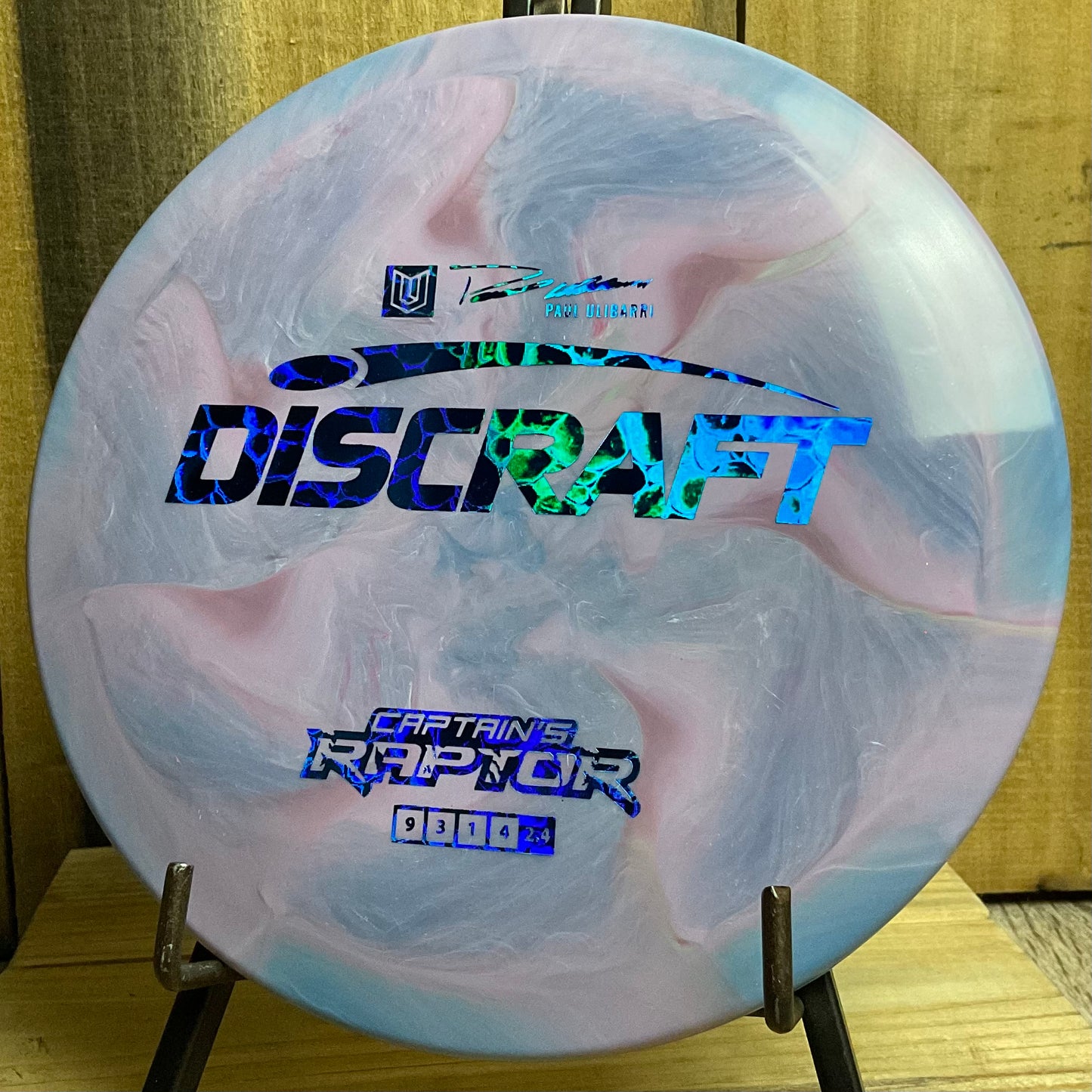 Discraft ESP Captain’s Raptor - 2022 Paul Ulibarri Blueberry Swirl 173-174g