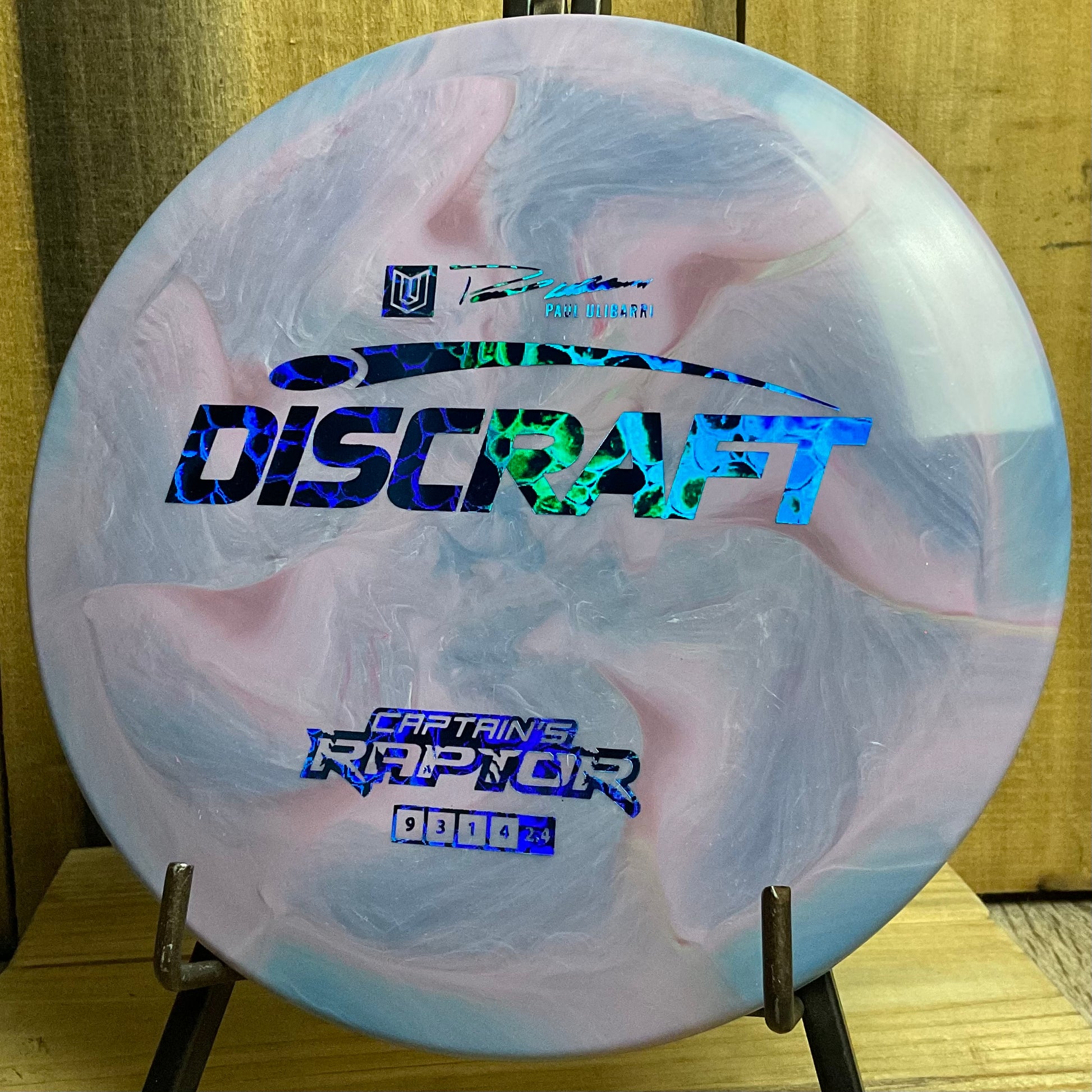 Discraft ESP Captain’s Raptor - 2022 Paul Ulibarri Blueberry Swirl 173-174g
