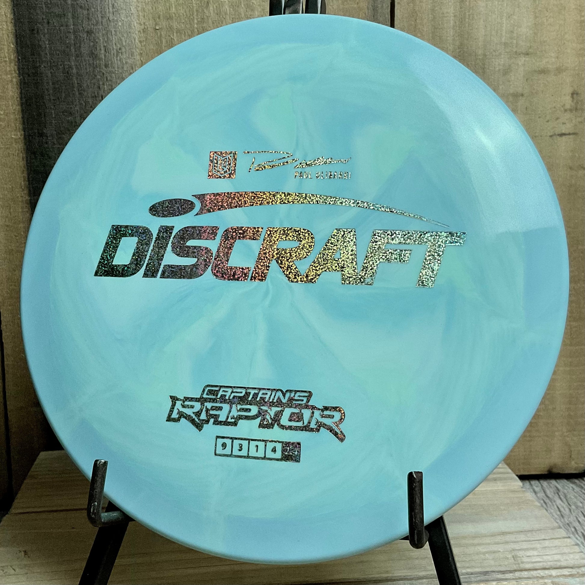 Discraft ESP Captain’s Raptor - 2022 Paul Ulibarri Light Blue/Green 173-174g