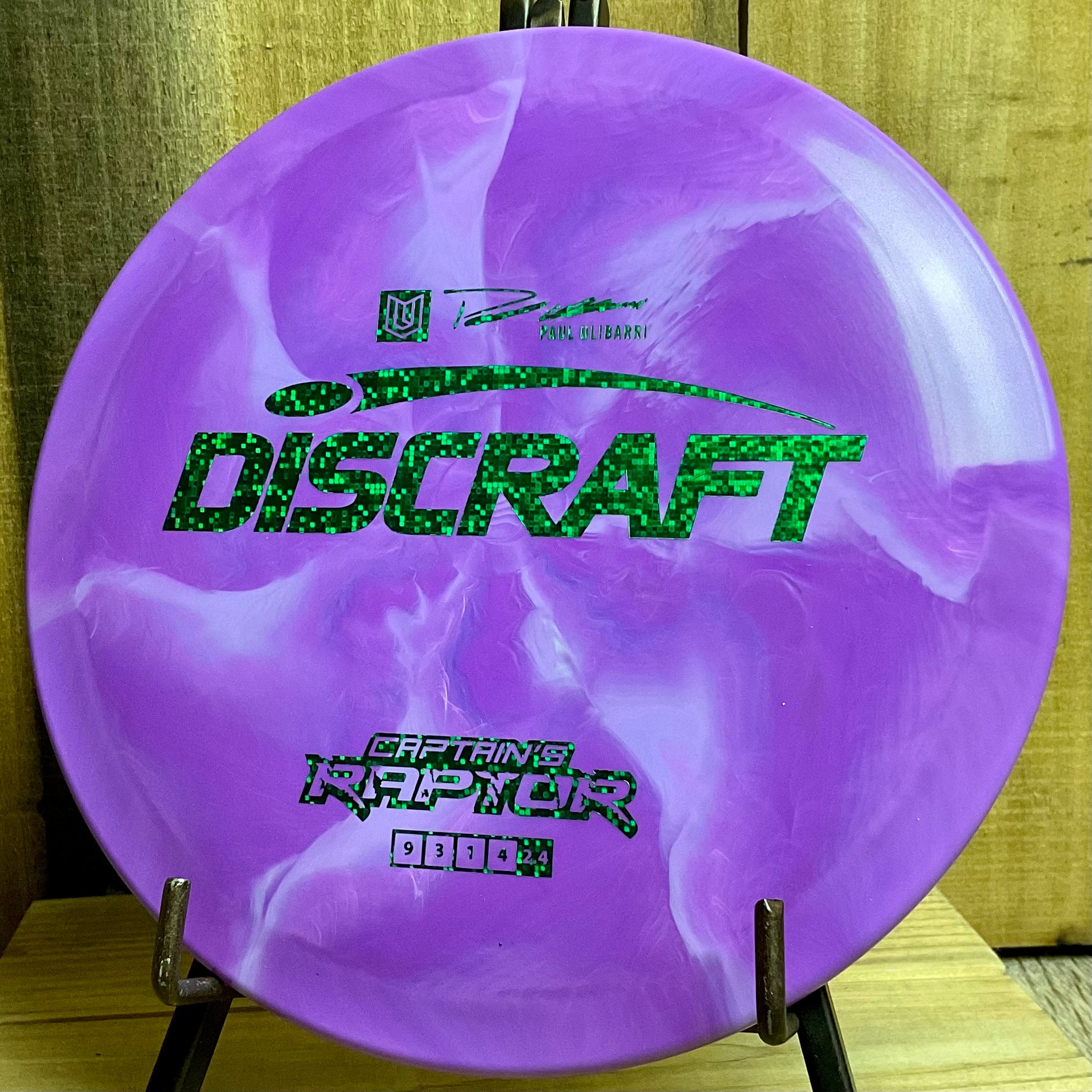 Discraft ESP Captain’s Raptor - 2022 Paul Ulibarri Blueberry Swirl 1 173-174g