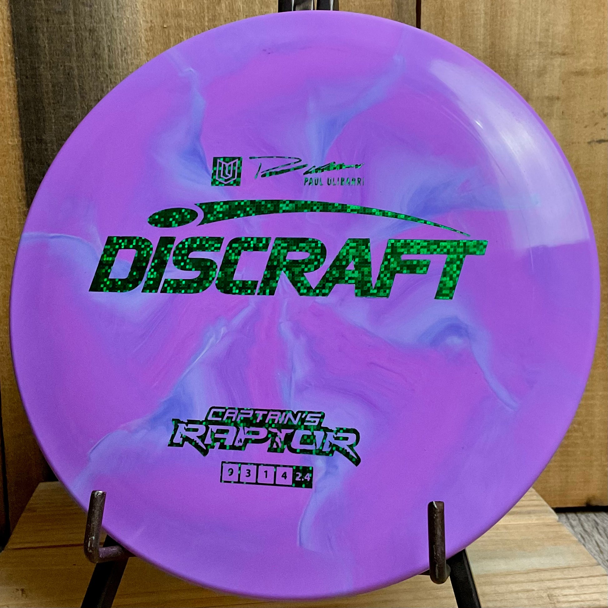 Discraft ESP Captain’s Raptor - 2022 Paul Ulibarri Purple Swirl 2 173-174g