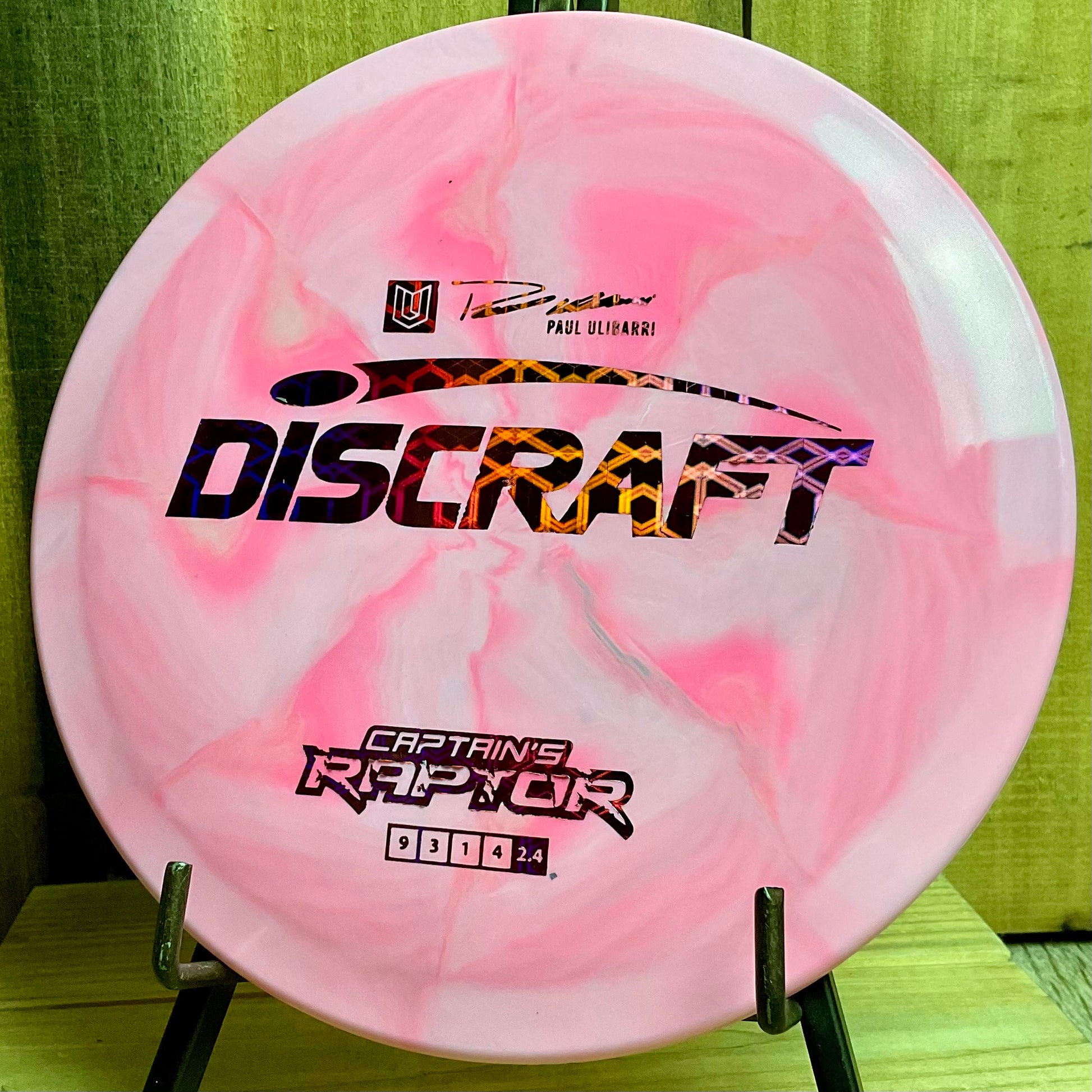 Discraft ESP Captain’s Raptor - 2022 Paul Ulibarri Pink Swirl 170-172g