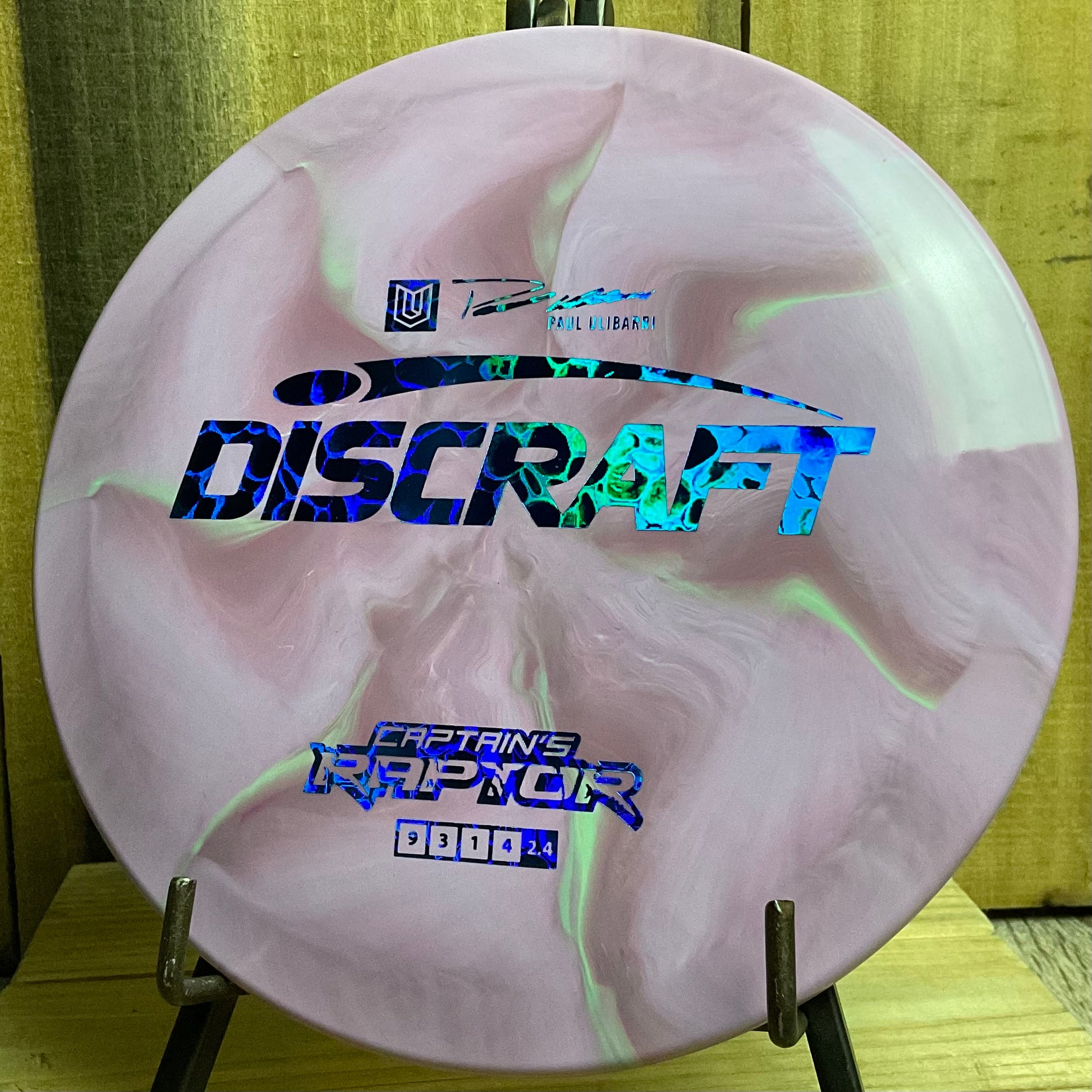 Discraft ESP Captain’s Raptor - 2022 Paul Ulibarri Blackberry Mint 173-174g