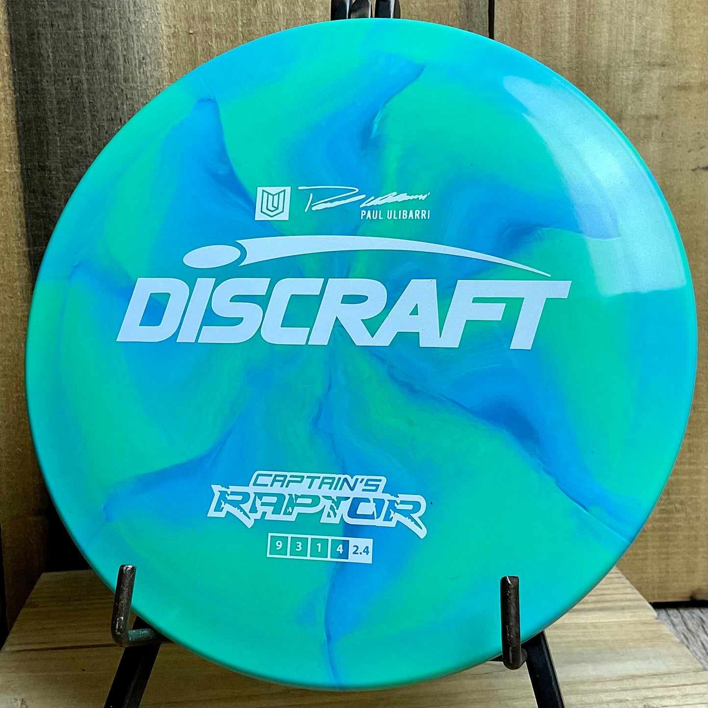 Discraft ESP Captain’s Raptor - 2022 Paul Ulibarri Green/Blue 173-174g