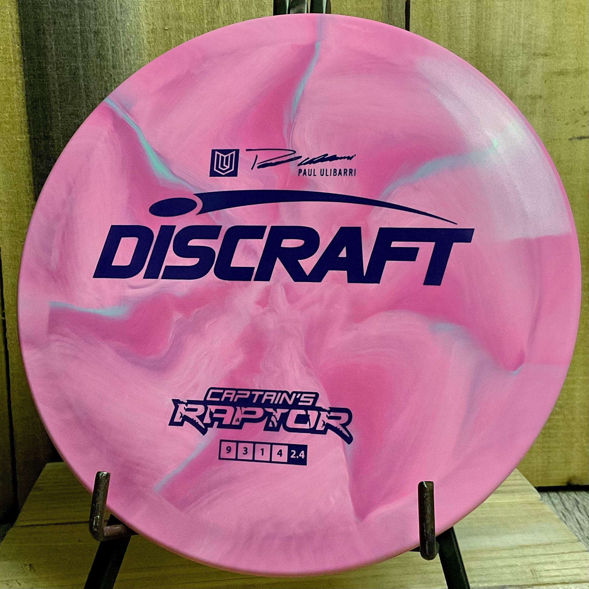 Discraft ESP Captain’s Raptor - 2022 Paul Ulibarri Pink Cotton Candy 173-174g