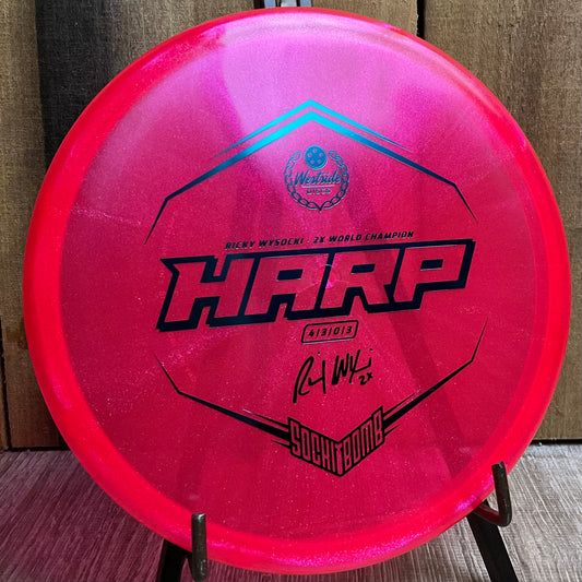 Westside Discs VIP-Ice Glimmer Harp - 2022 Ricky Wysocki Sockibomb Stamp