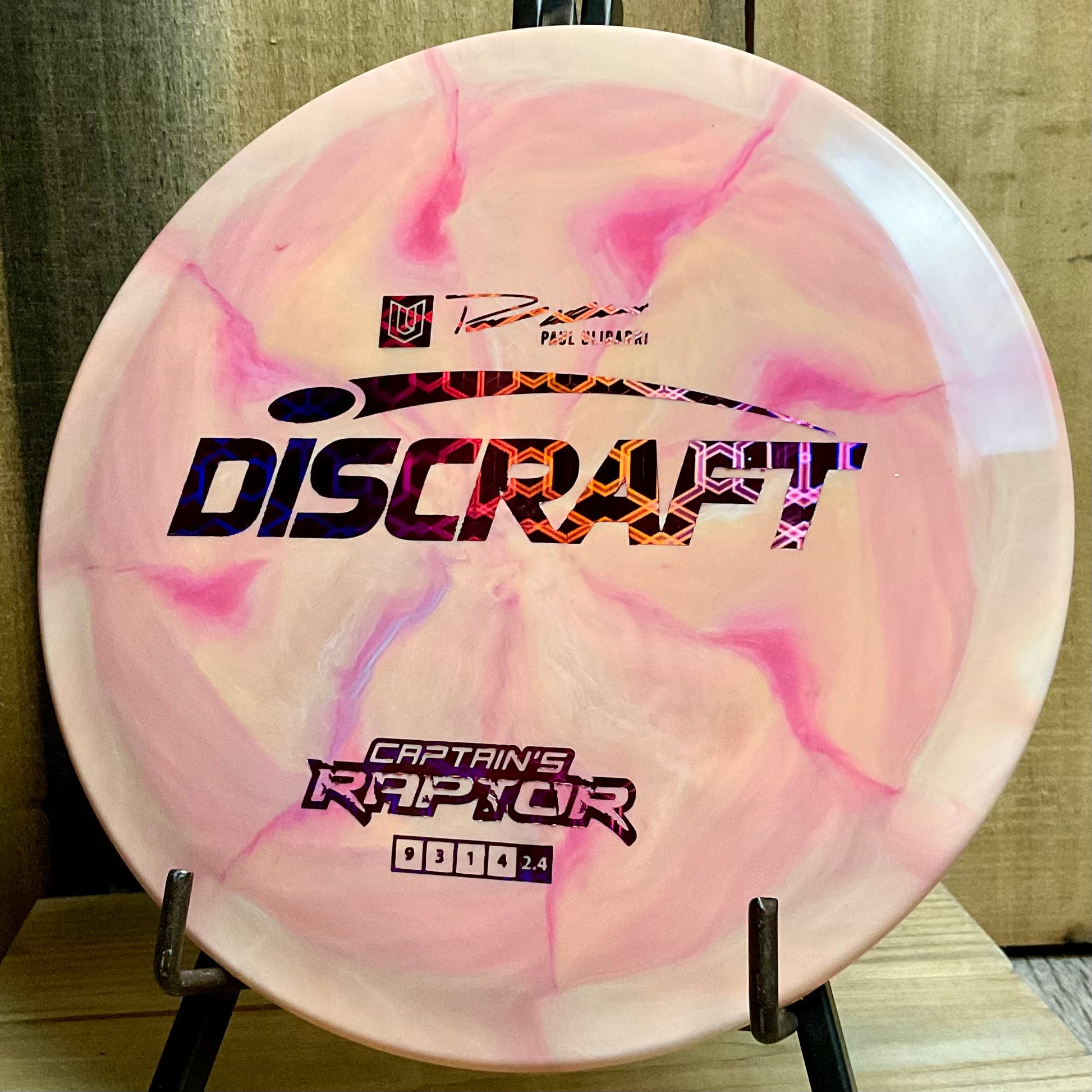 Discraft ESP Captain’s Raptor - 2022 Paul Ulibarri Sunset Swirl 170-172g