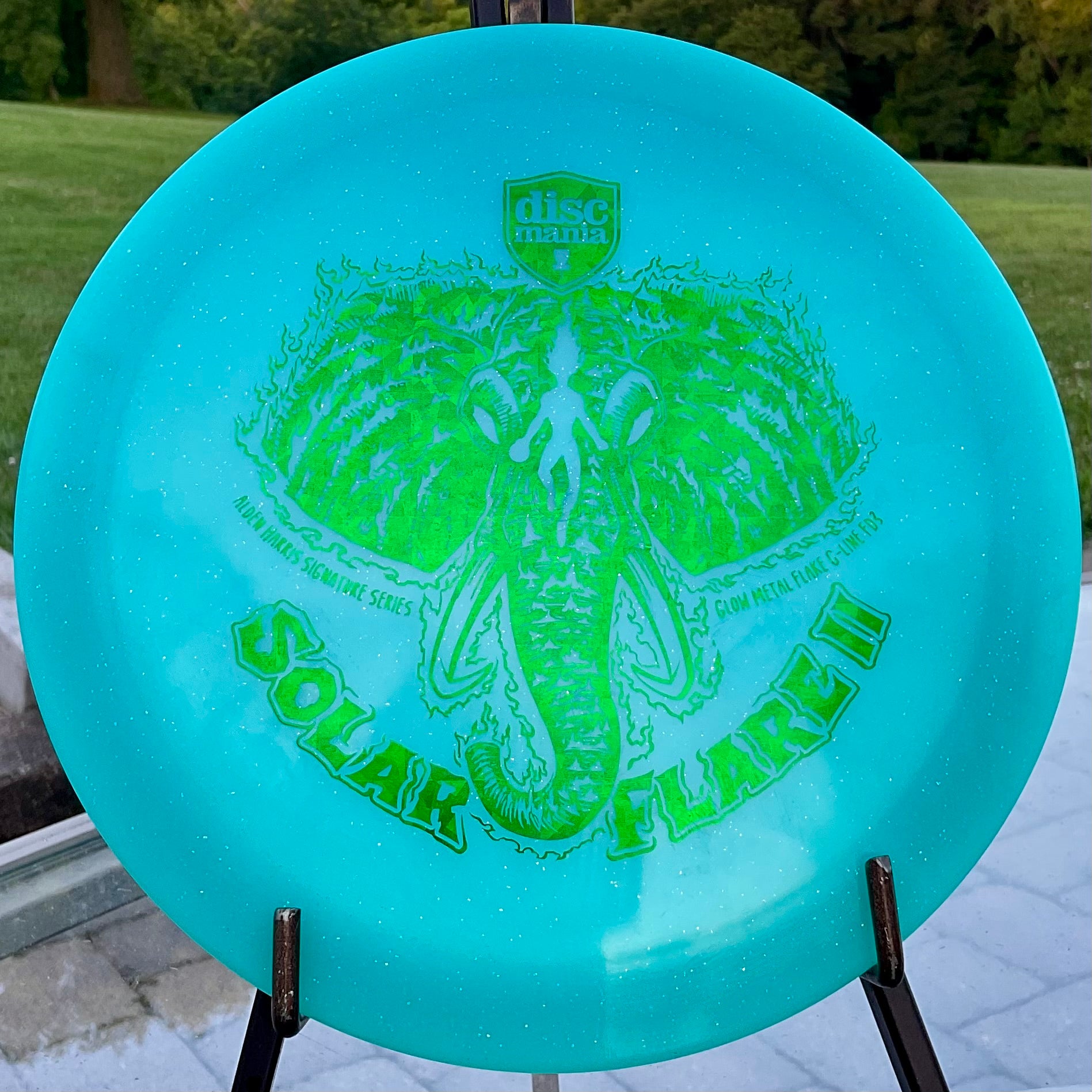 Discmania Solar Flare II - Glow Metal Flake C-Line FD3 - 2025 Alden Harris Signature Series