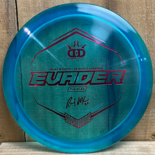 Dynamic Discs Lucid Ice Evader - Ricky Wysocki Sockibomb Stamp